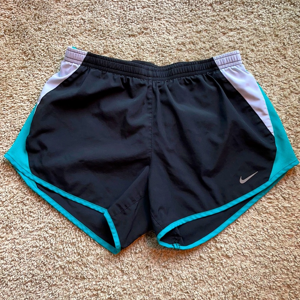 Black Nike running shorts